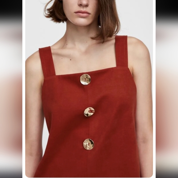 2 For $15 - Zara brick red dress - Picture 3 of 7